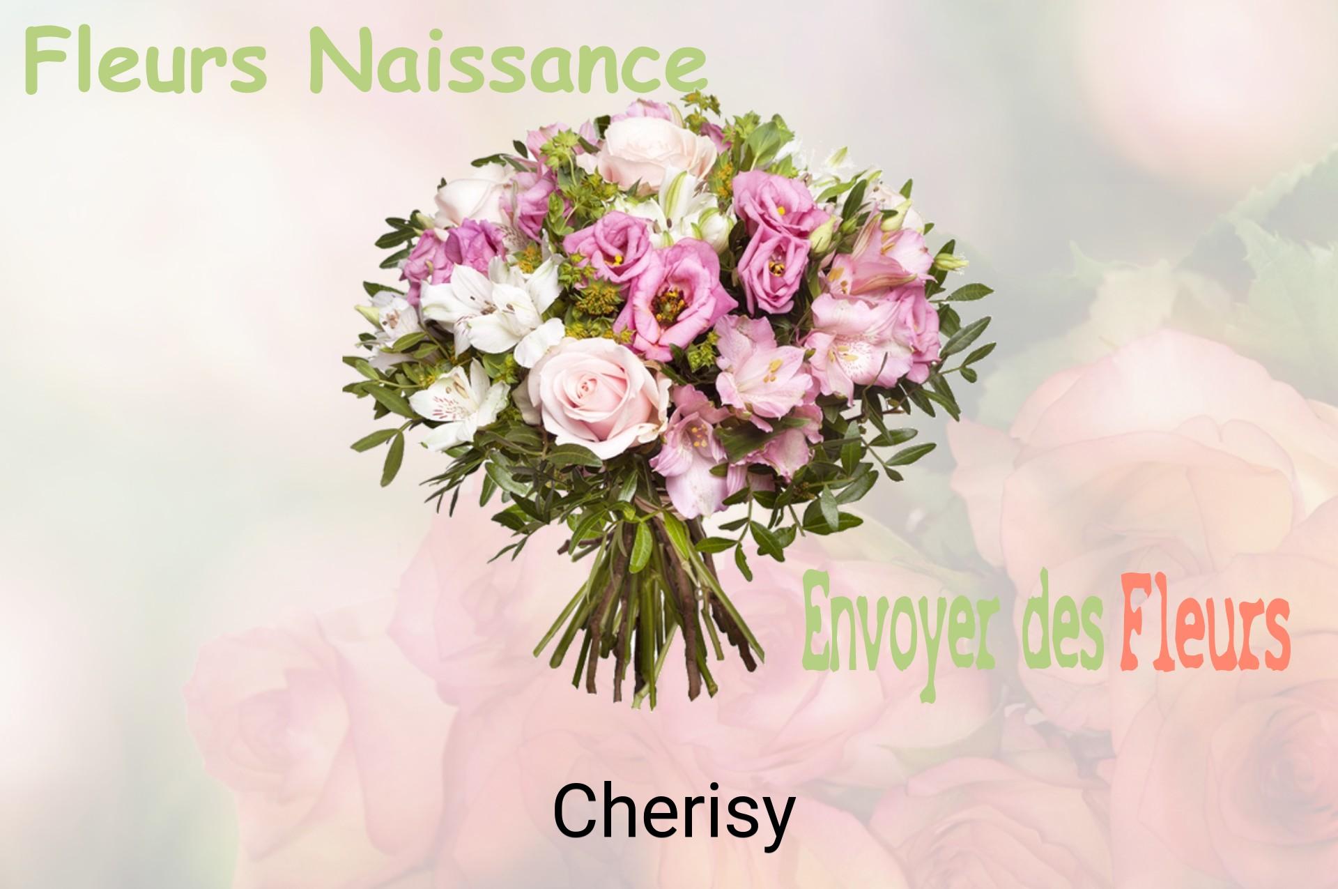 Bouquet de fleurs de naissance livré à Cherisy